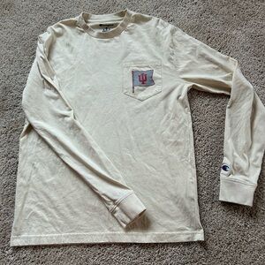Champion Ivory Women’s Long Sleeve Tee IU Tailgate Crew